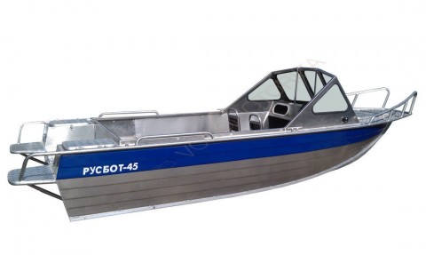 Алюминиевая моторная лодка RusBoat 45 без бака