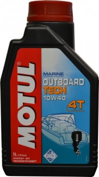 Моторное масло для 4-х тактных двигателей Motul outboard tech 4t 10w-40