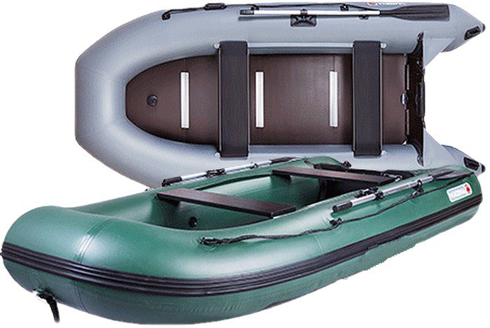Лодка надувная YUKONA 310TSE (F) (с килем) -с фанерным полом ( зеленый )