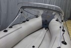 Носовой тент прозрачный для лодки ПВХ 450-500 + дуга для троллинга
